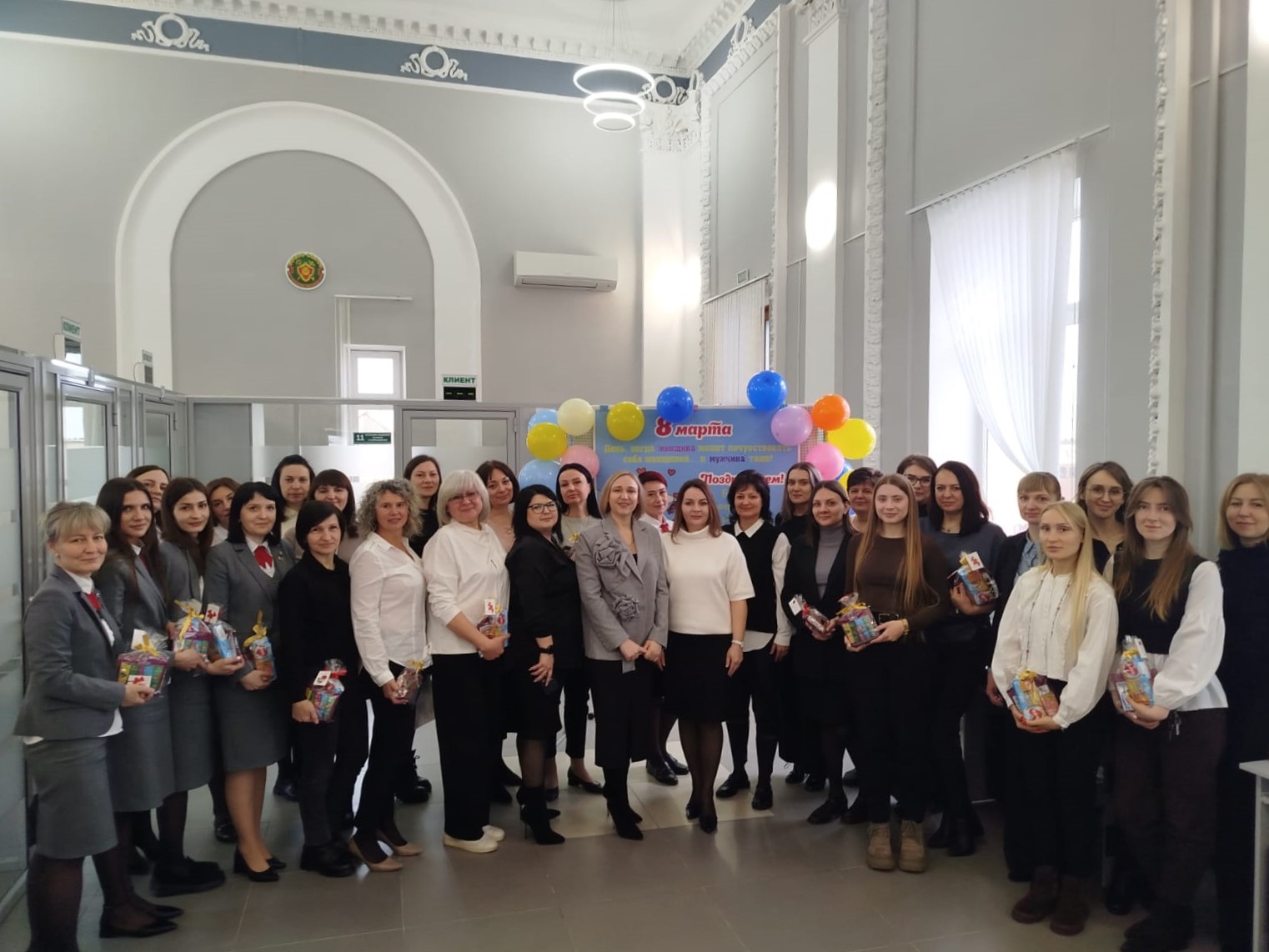 В инспекции МНС по Речицкому району поздравили сотрудниц с Международным женским днем