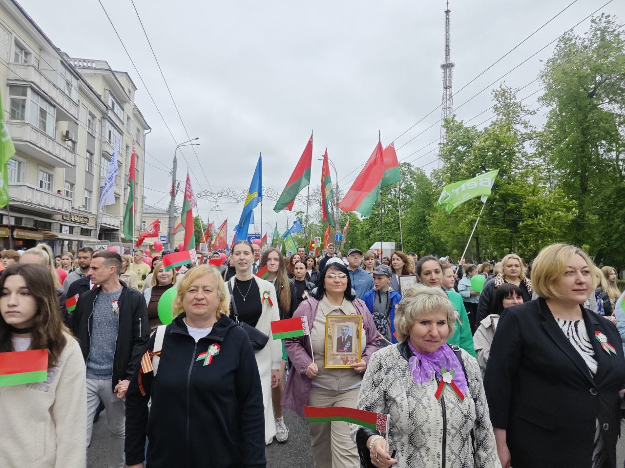 Сотрудники ИМНС по Советскому району Гомеля приняли участие в праздновании 81-й годовщины Победы
