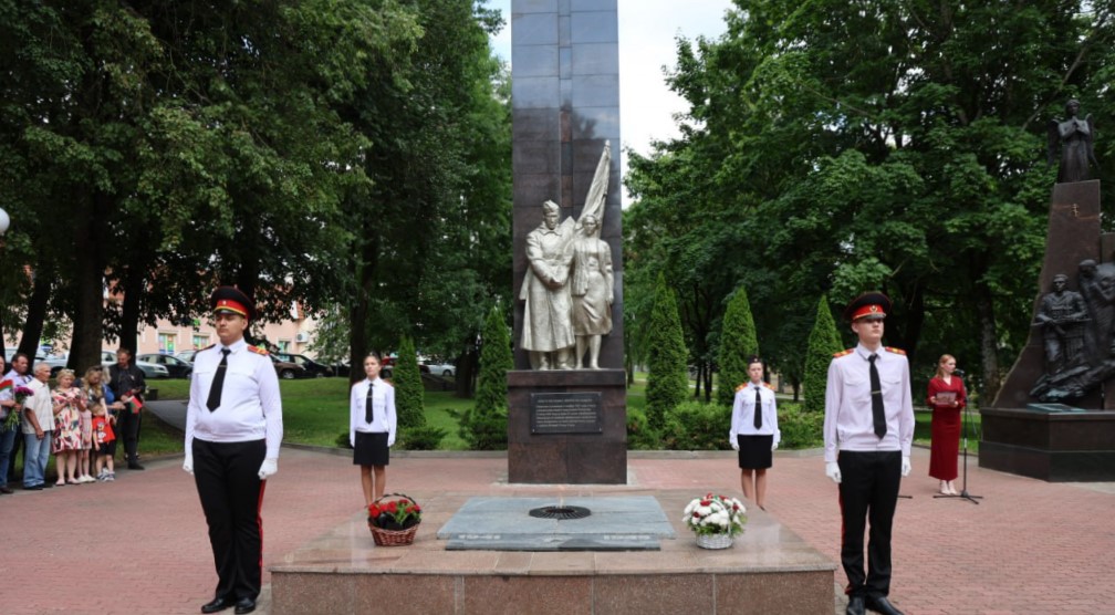 Участие в митинге, посвящённом 81-ой годовщине освобождения г. Новогрудка от немецко-фашистских захватчиков 