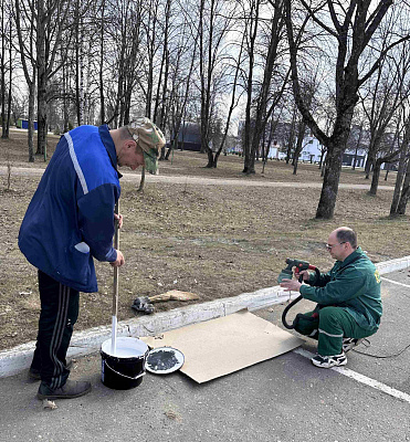 Уборка идет повсеместно!